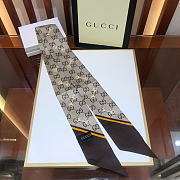 GUCCI | GG print with Horsebits silk neck bow 03 - 1