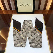GUCCI | GG print with Horsebits silk neck bow 03 - 3