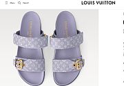LOUIS VUITTON | Bom Dia Flat Comfort Mules Lilac - 2