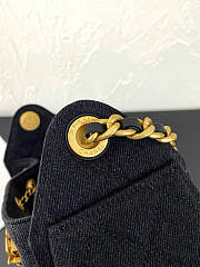 CHANEL | Mini Hobo Bag Black Denim - 6