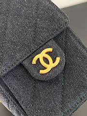 CHANEL | Mini Hobo Bag Black Denim - 4