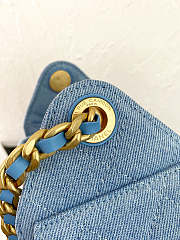 CHANEL | Mini Hobo Bag Blue Denim - 2