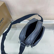 BURBERRY | Black Leather Paddy Crossbody Bag - 5