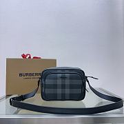 BURBERRY | Gray Leather Paddy Crossbody Bag - 1