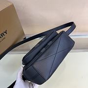 BURBERRY | Gray Leather Paddy Crossbody Bag - 6