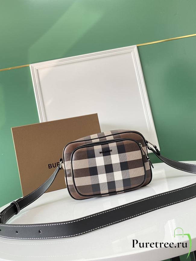 BURBERRY | Brown Leather Paddy Crossbody Bag - 1