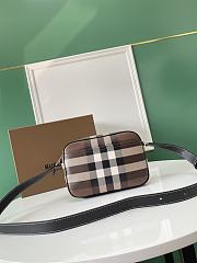 BURBERRY | Brown Leather Paddy Crossbody Bag - 5