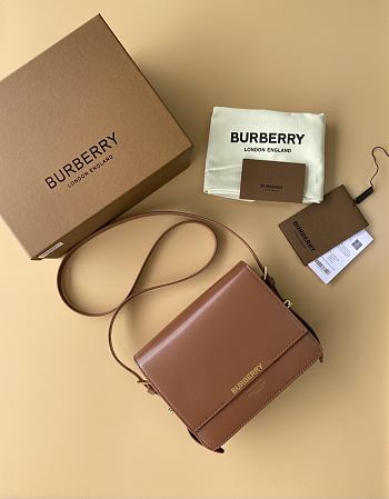 BURBERRY |  Small Grace Leather Shoulder Bag In Brown