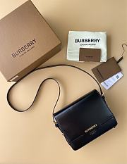 BURBERRY | Small Grace Leather Shoulder Bag In Black - 1
