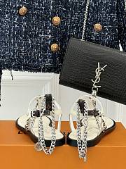 LOUIS VUITTON | Sandals With Chain In White - 2