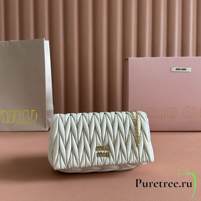 MIUMIU | Materasse nappa leather mini bag white - 1