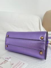 VALENTINO | Garavani Vsling Mini Handbag In Laminated Grainy Purble - 4