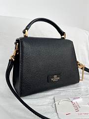 VALENTINO | Garavani Vsling Mini Handbag In Laminated Grainy Black - 2