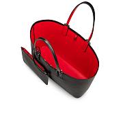 Christian Louboutin Cabata large Tote bag - Calf leather and spikes - Black - 5