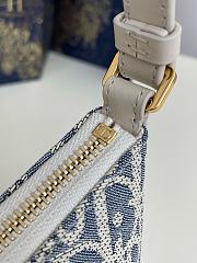 DIOR | 30 Montaigne Cigale Mini Bag Blue Dior Oblique Jacquard - 6