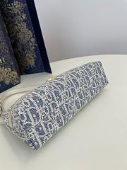 DIOR | 30 Montaigne Cigale Mini Bag Blue Dior Oblique Jacquard - 5