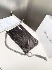 Jimmy Choo Callie Chain Strap Mini Clutch Bag in Metallic 02 - 6