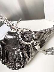 Jimmy Choo Callie Chain Strap Mini Clutch Bag in Metallic 02 - 5