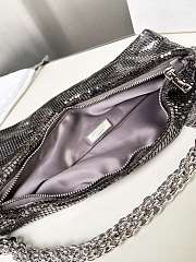 Jimmy Choo Callie Chain Strap Mini Clutch Bag in Metallic 02 - 3