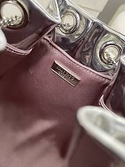 Jimmy Choo Micro Bon Bon Silver Metallic Nappa Mini Bag - 5