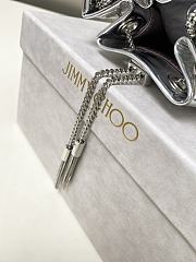 Jimmy Choo Micro Bon Bon Silver Metallic Nappa Mini Bag - 2