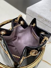 Jimmy Choo Micro Bon Bon Black Metallic Nappa Mini Bag - 6