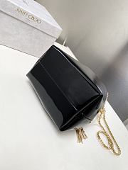 Jimmy Choo Micro Bon Bon Black Metallic Nappa Mini Bag - 3