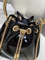Jimmy Choo Micro Bon Bon Black Metallic Nappa Mini Bag - 2