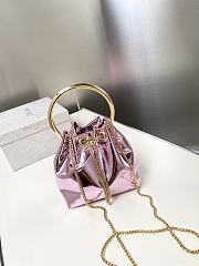 Jimmy Choo Micro Bon Bon Purble Metallic Nappa Mini Bag - 1