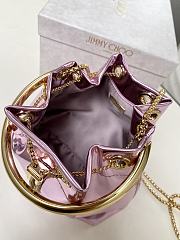 Jimmy Choo Micro Bon Bon Purble Metallic Nappa Mini Bag - 3