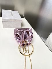 Jimmy Choo Micro Bon Bon Purble Metallic Nappa Mini Bag - 2