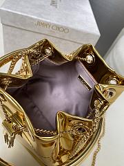 Jimmy Choo Micro Bon Bon Gold Metallic Nappa Mini Bag - 6