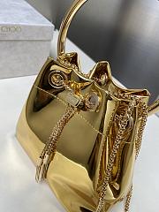 Jimmy Choo Micro Bon Bon Gold Metallic Nappa Mini Bag - 4
