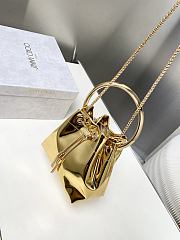 Jimmy Choo Micro Bon Bon Gold Metallic Nappa Mini Bag - 5