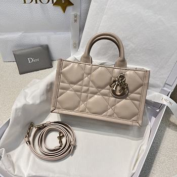 Dior Mini Dior Book Tote Trench Beige Macrocannage Calfskin