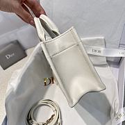 Dior Mini Dior Book Tote Trench White Macrocannage Calfskin - 5