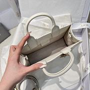 Dior Mini Dior Book Tote Trench White Macrocannage Calfskin - 4