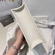 Dior Mini Dior Book Tote Trench White Macrocannage Calfskin - 3