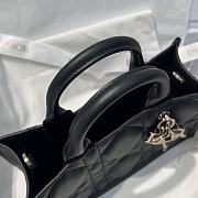 Dior Mini Dior Book Tote Trench Black Macrocannage Calfskin - 6