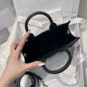 Dior Mini Dior Book Tote Trench Black Macrocannage Calfskin - 3
