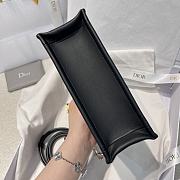 Dior Mini Dior Book Tote Trench Black Macrocannage Calfskin - 4