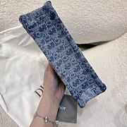 Dior Mini Dior Book Tote Trench Denim  - 6