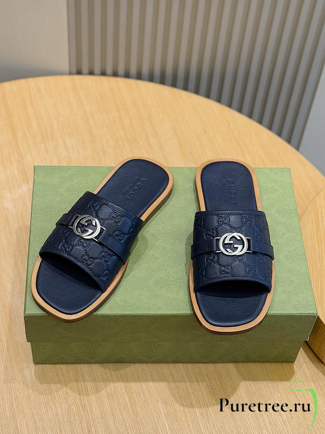 Gucci Men's Interlocking Double G Slides 06 - 1