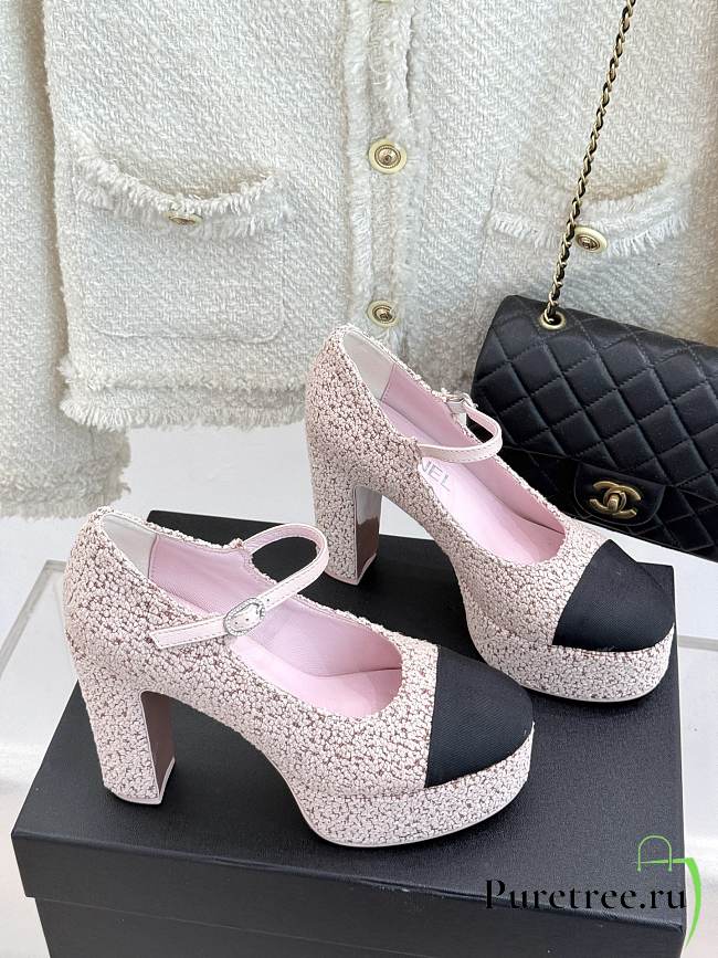 CHANEL | Platform Mary Jane Pumps Heel height 11 cm In Pink - 1