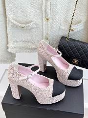 CHANEL | Platform Mary Jane Pumps Heel height 11 cm In Pink - 1
