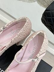 CHANEL | Platform Mary Jane Pumps Heel height 11 cm In Pink - 5