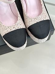 CHANEL | Platform Mary Jane Pumps Heel height 11 cm In Pink - 3