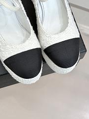 CHANEL | Platform Mary Jane Pumps Heel height 11 cm In White - 2