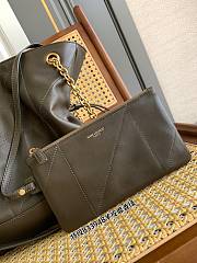 YSL | Small Jamie Shopping in lambskin green - 2