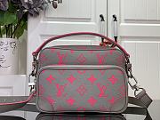 LOUIS VUITTON | Nylon bag Material Monogram Glow Canvas Gray/Pink - 1